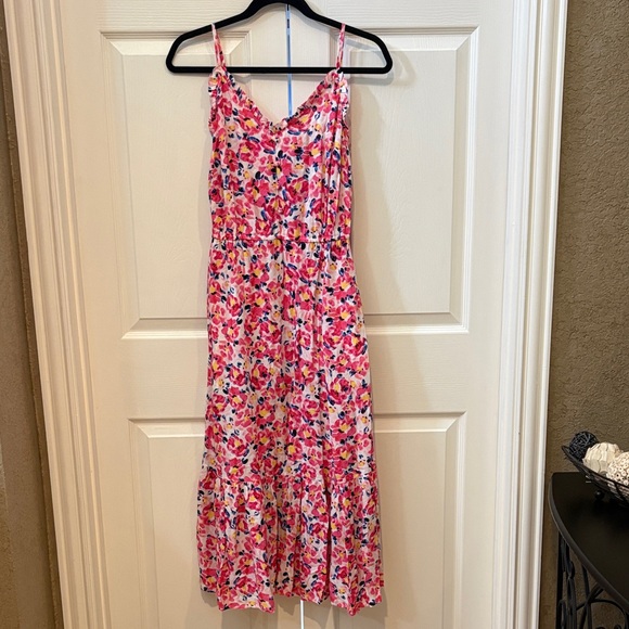 Time and Tru Dresses & Skirts - Excellent condition - TIME and TRU Floral Pink Sleeveless Sundress -